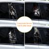 2pcs Horror Skull Car Sticker Car B-Pillar Vinyl Decals DIY Car Doors Pillar Decals Waterproof Sunscreen Vinyl Sticker