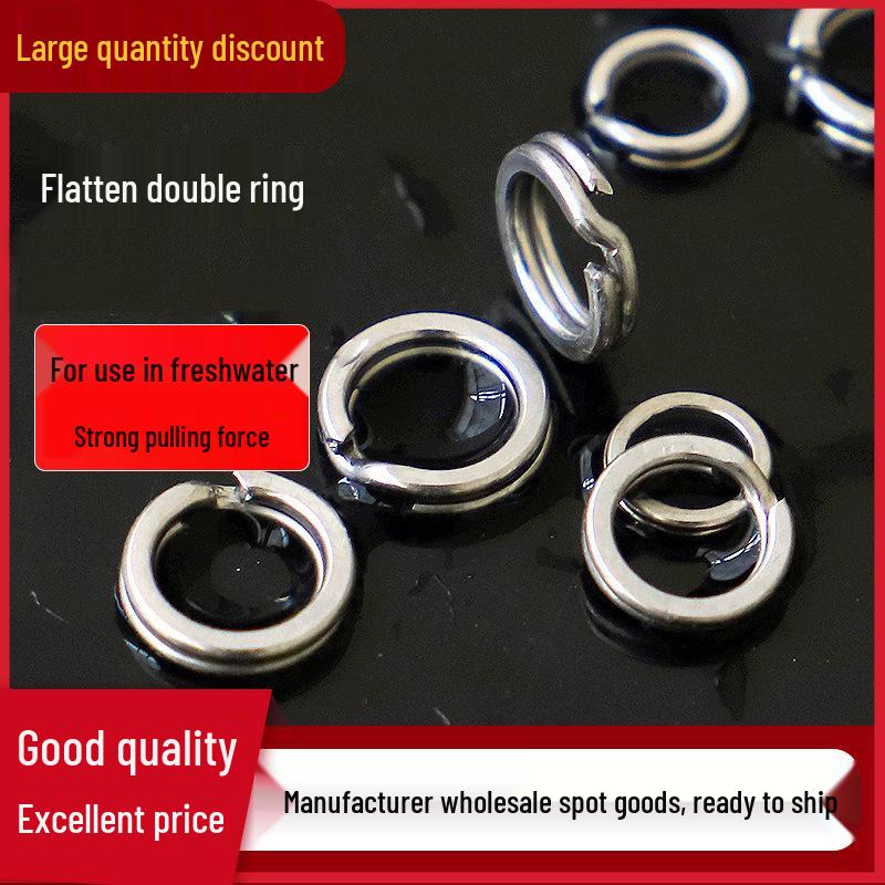 Lure Accessories: Flattened Split Ring Connectors