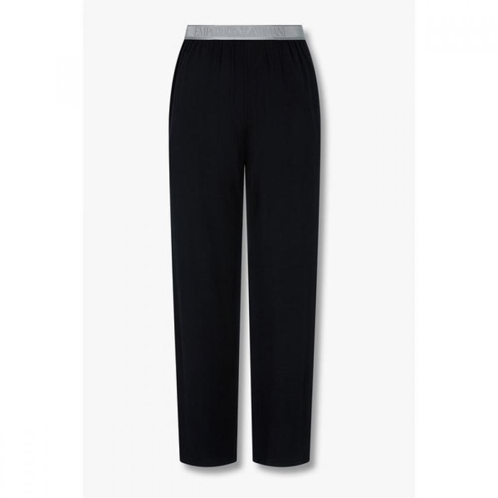 Emporio Armani Men S Rayon Ribbed Hem Logo Pattern Lounge pantS 0815332025 L(105)