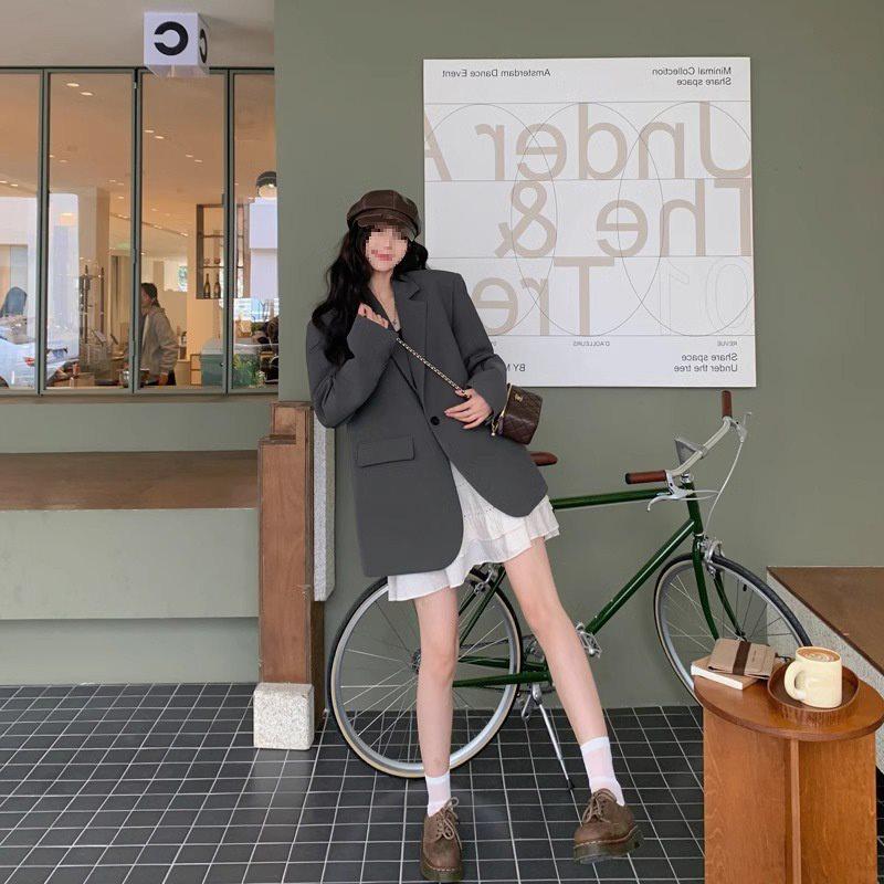 Damen Petite Grazer Locker Geschnittener Blazer - Herbst 2025 Kollektion