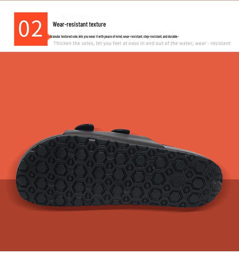 Men's Extra-Large Open-Toe Cool Slippers - Trendy Casual Sandals