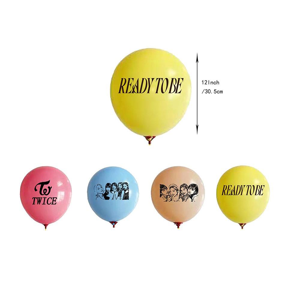 36Pcs Twice Singer Party Supplies Including A Banner, Cake Toppers, Balloons