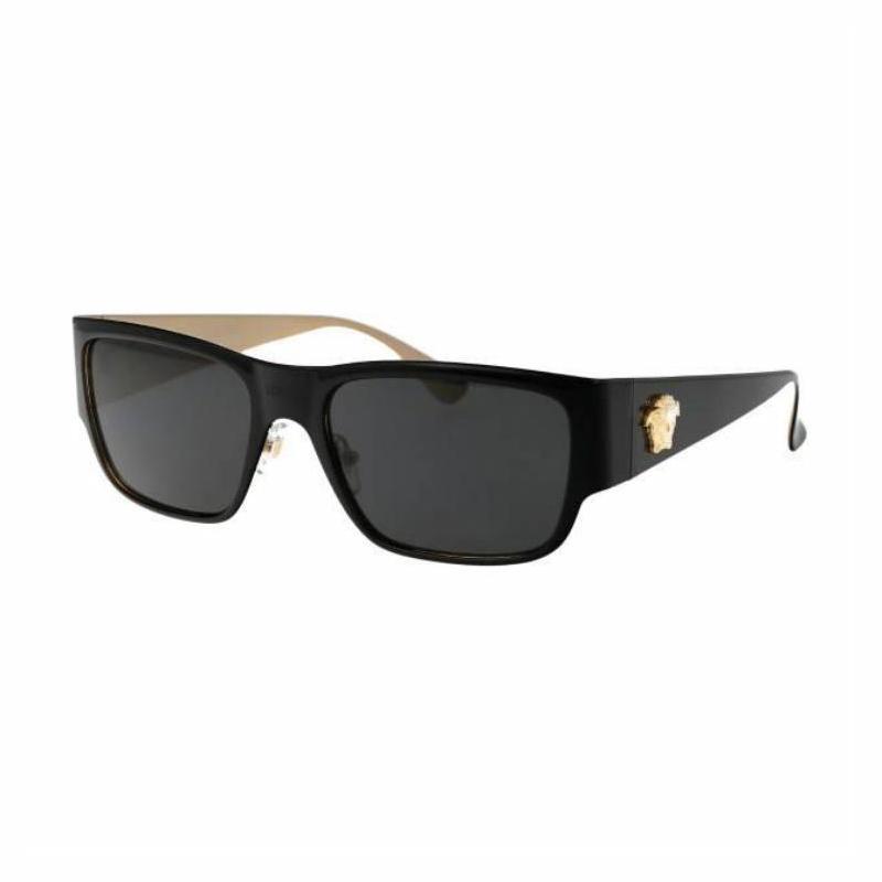 Versace Personalized Design Metal Square Sunglasses Men's Black 19475894 0VE2262143387-black 56
