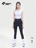 Lanpada Women's Slim Fit Cycling Bib Pants - Black, High Elastic for Spring/Summer