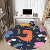 1PC Dinosaur Illustration Chair Carpet for Office, Indoor Non-Slip Washable Carpet, Soft Comfortable Mat For Office Room yy250930271