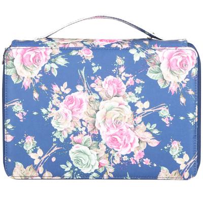 Estuche para Lápices 200 Ranuras Estampado de Rosas 4 Capas Cremallera Soporte para Bolígrafos Bolsillo de Almacenamiento de Papelería