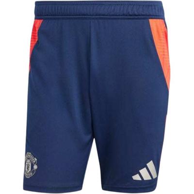 Manchester United Tiro 24 Training Shorts Striped Print Mid Waist Elastic Casual Shorts Men Shorts Night-Blue IT2027