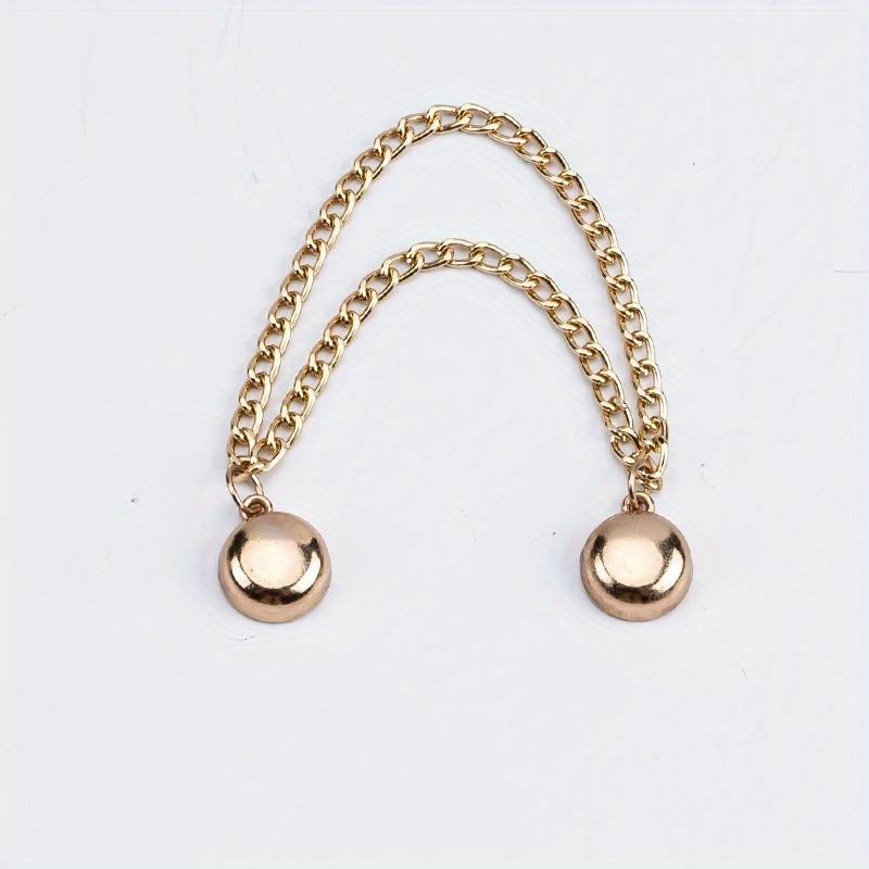 4Pcs/1pc Chain magnetic suction trouser legs anti-smoothing fixing magnet trouser legs without seam length and shortening