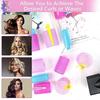 Hair Rollers Large Curls Set,48 Pieces Self-adhesive Rollers In 3 Sizes,curlers Without Heat For Long And Short Hair Rollers With Hair Clips (48 Mm,36