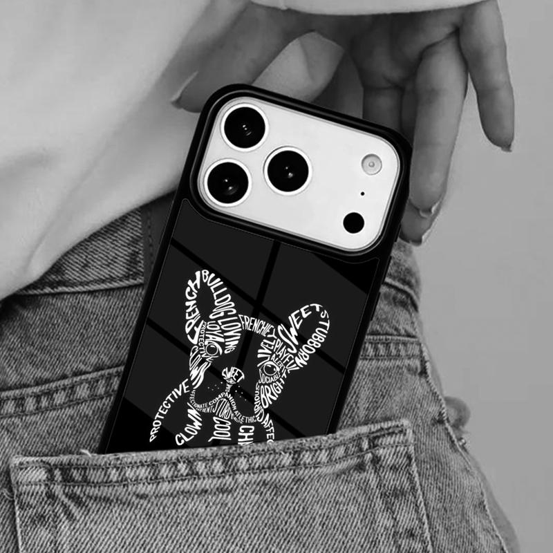Cute French Bulldog Boston Terrier Phone Case for iPhone 16e 15 14 13 12 17 Pro Max Plus Air 17pro Cover Coque