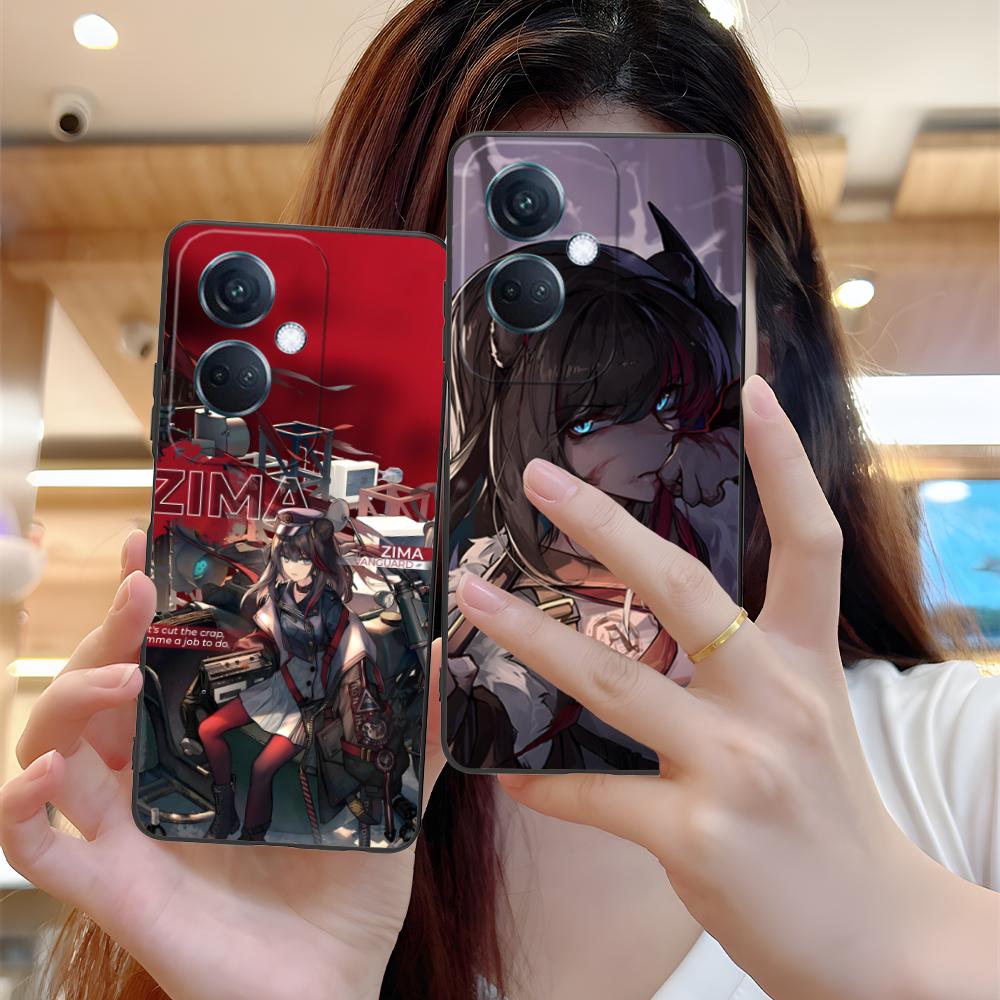 Arknights Zima Matte TPU Mobile Phone Case for OPPO Reno 14 13 12 11 10 9 8 7 6 5 F T Pro 5G Colorful Printing Cover