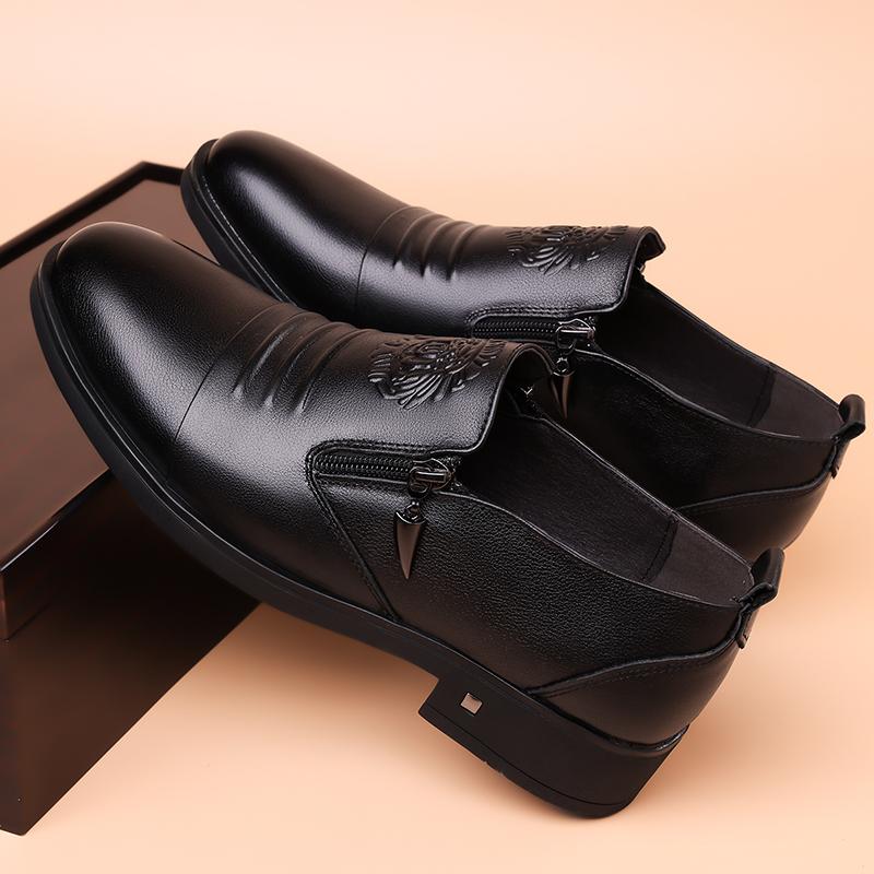 Fashion Leather Shoes For Man Genuine Leather Casual Shoes Fashion Business Oxford Shoes High Quality Designer Work Shoes