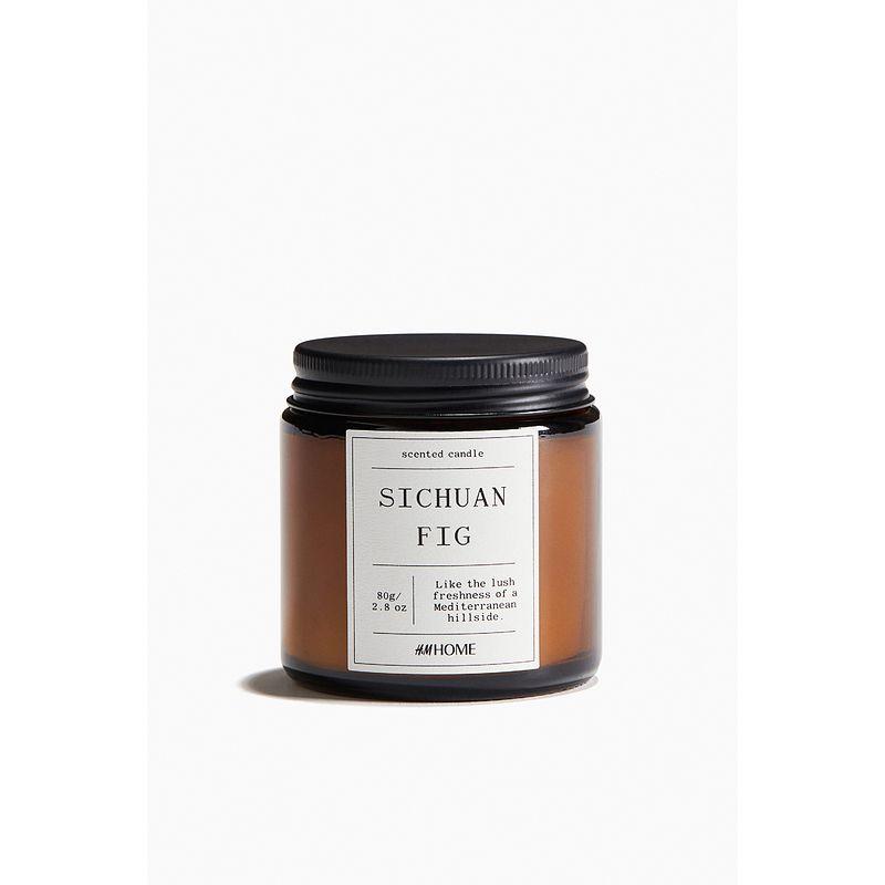 

HM Home Ароматерапевтическая свеча 2025 Летняя новинка Домашняя свеча для помещений в подарок со стеклянным подсвечником 1208829 White/Sichuan Fig