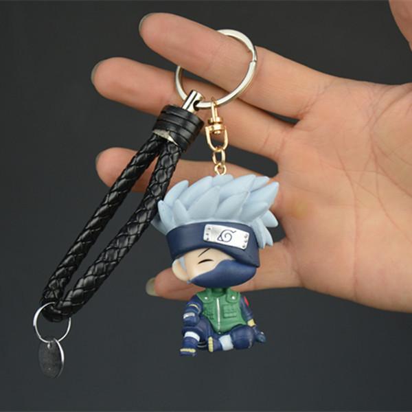 Anime Naruto Figure Kakashi Gaara Sasuke Keychain Adorable Car Keychains For Pendant Keys Holder Accessories Backpack Charm Gift