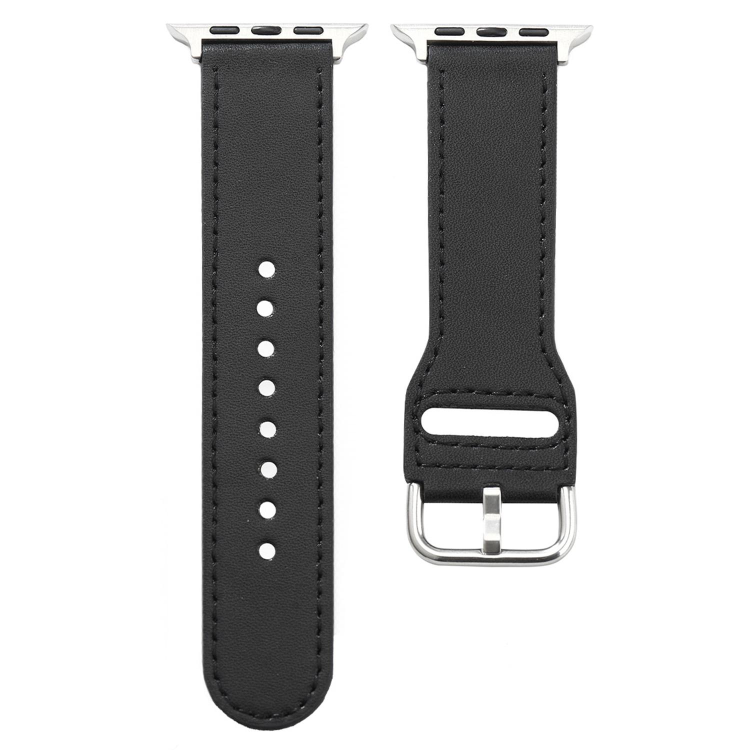 

For Apple Watch 10 46mm/Ultra 2/Ultra 49mm/9 8 7 45mm/SE (2023) SE (2022) SE 6 5 4 44mm/3 2 1 42mm Wristwatch Strap Replacement Black