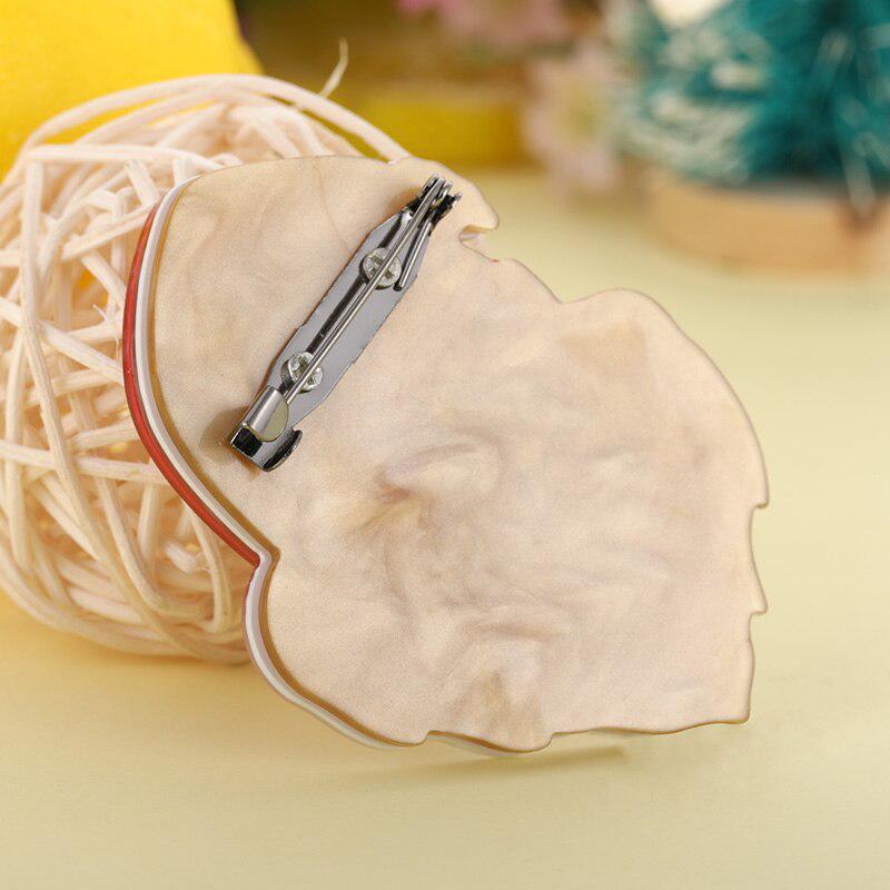 Blucome Lovely Acrylic Santa Claus Brooches Pins For Children Women Handmade Christmas Party Gifts Brooch Hats Dress Accessory