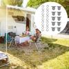 Awning Hooks 10PCS S Shaped Hooks Set Camping Light Support Hanger Storage Hook For Camping Tent Indoor Outdoor Decor Camping