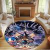 Sonic Print Round Rug, Washable Floor Carpet, For Entryway Dorm Laundry Room Office Study, Home Decor Birthday Christmas Gift
