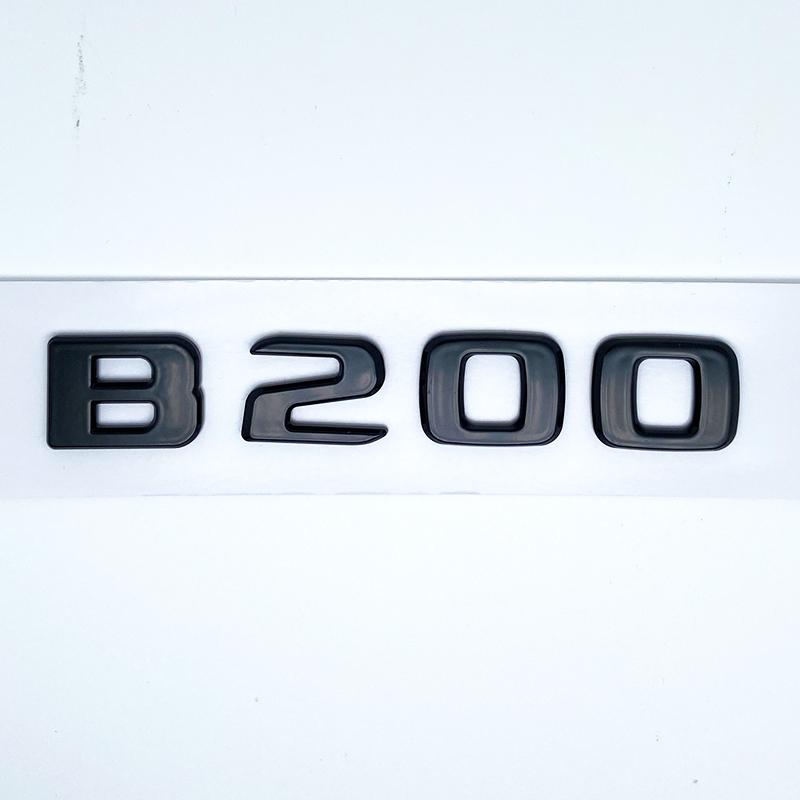 3D Letters B180 B200 B220 B250 B260 B200d 4Matic ABS Emblem for Benz B W246 W247 W242 Car Trunk Rear Logo Sticker