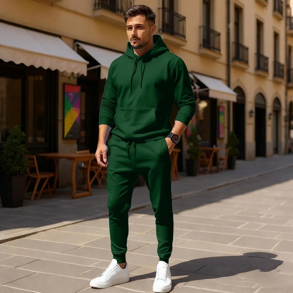 Men's Casual Sports Color Pullover Suit