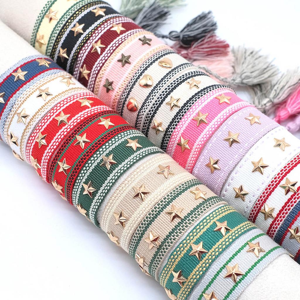 Handmade Wrist Strap Woven Tassel Wristband Adjustable Bracelets Hand Jewellery
