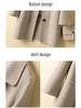 Women's Mid-Length Woolen Coat, Autumn/Winter 2025, Korean Style, Loose Fit, Plus Size, Slimming, Age-Reducing.