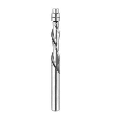6mm Shank Solid Helical Edged Trimming Router Bit Fit For Woodworking Plastic With Double Flute Heat Reduction Design