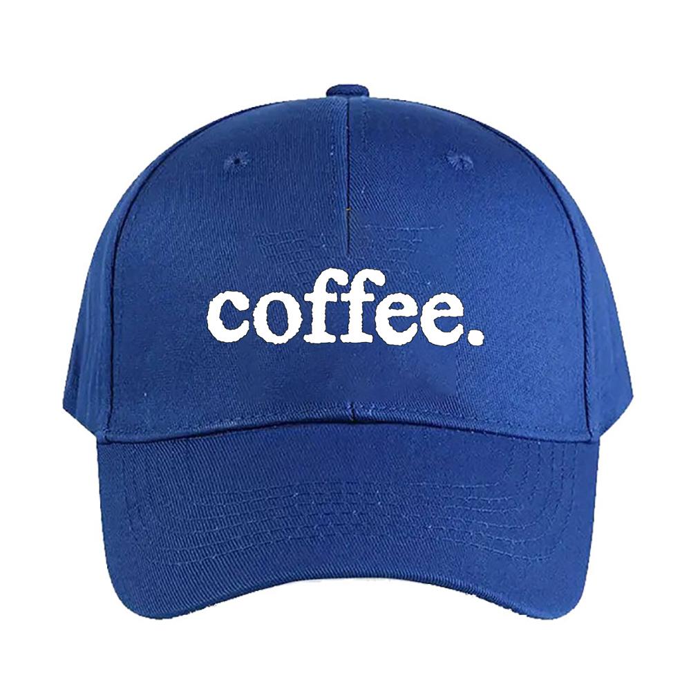 COFFEE Caps Summer Adult Baseball Cap Adjustable with Curved Brim Duckbill Hat Protection Sun Hats