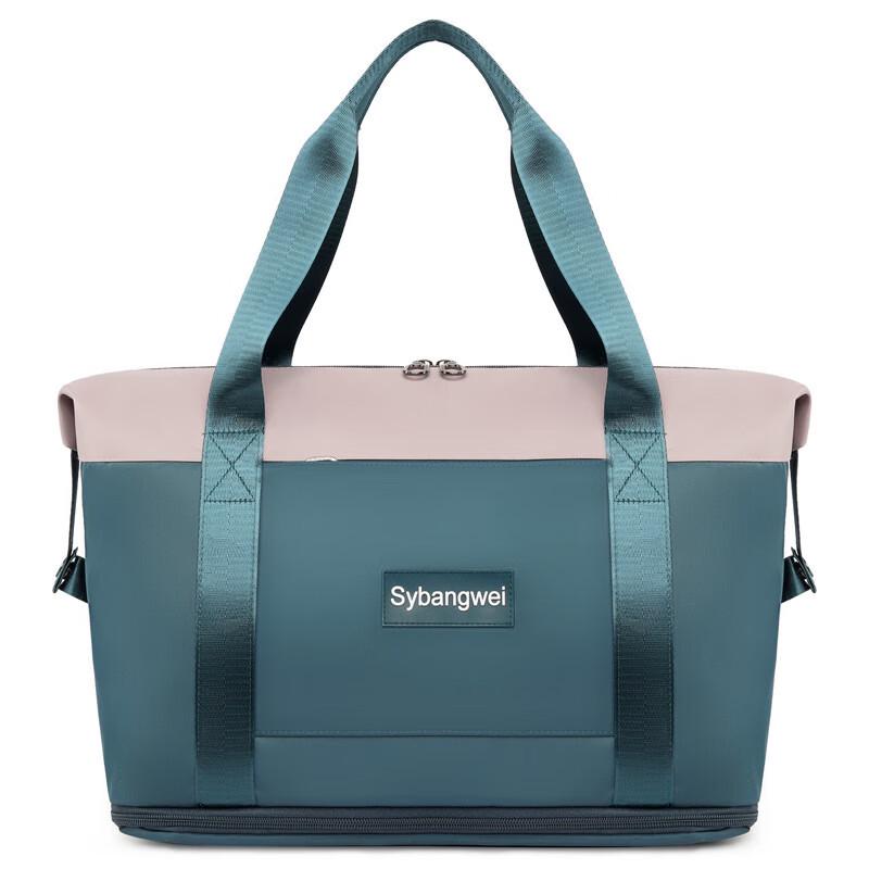 

Женская дорожная сумка-тоут большого объема в стиле колор-блок One Size