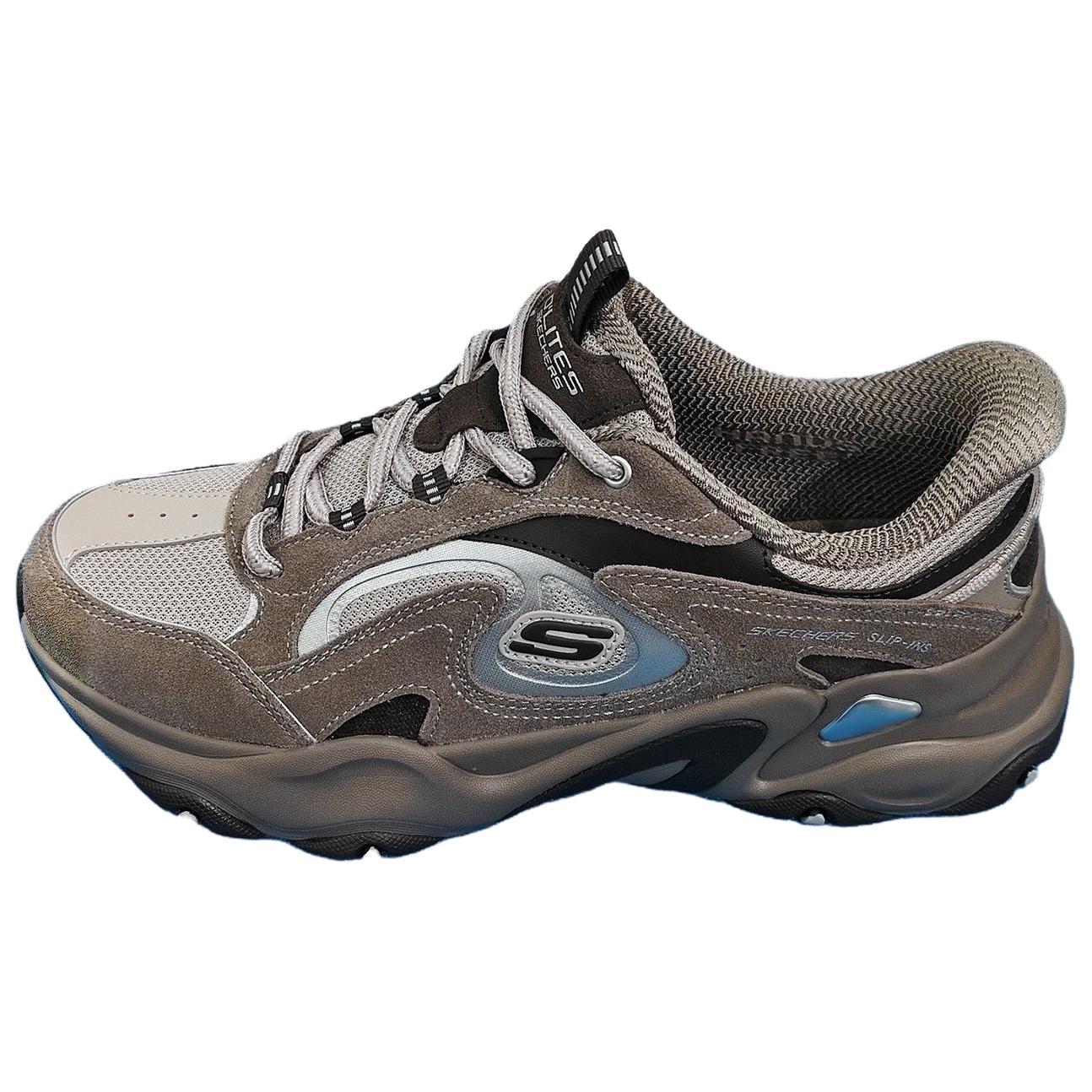 Skechers DLites 5.0 Spring Summer Panda Shoes Men Sneakers Charcoal Black 232417-GYBR 41