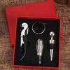 Wine Opener Tool Set Corkscrew Wine Opener with Case Bottle Opener Vacuum Stoppers Wine Pourer for Wedding Gift