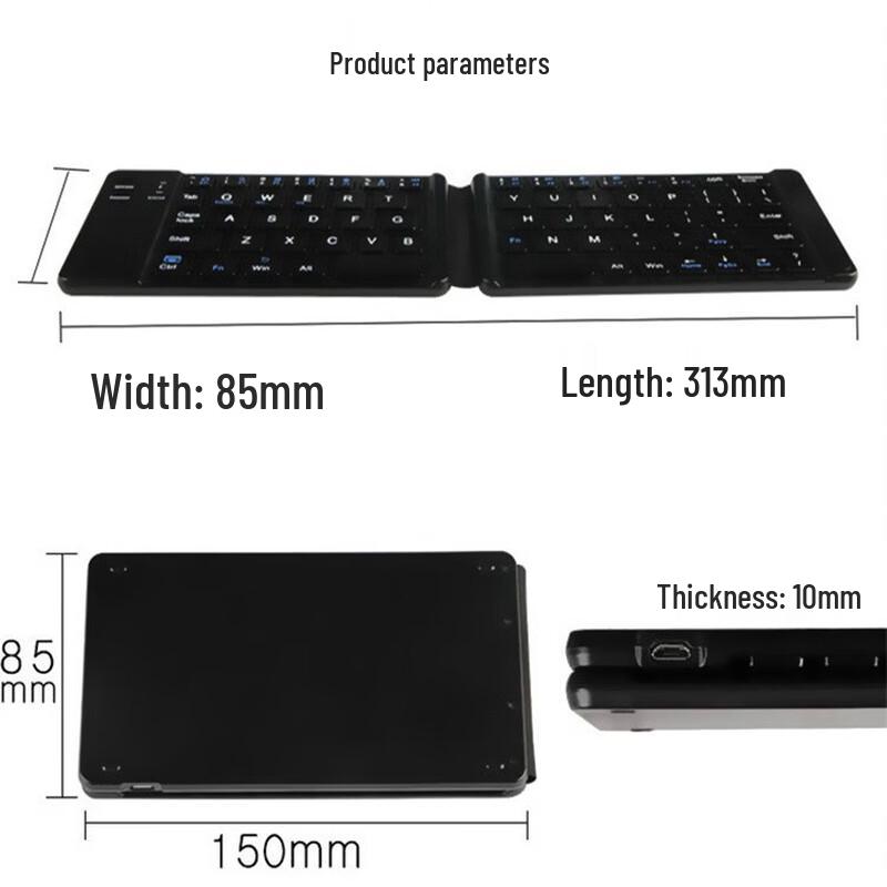 OLOEY Mini Foldable Bluetooth Keyboard