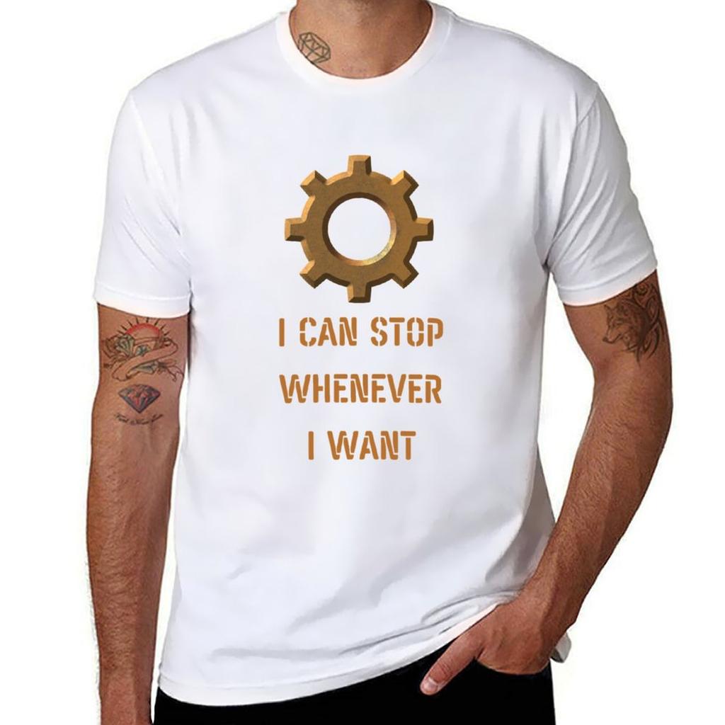 Factorio Is cans si ferma ogni volta che voglio T-shirt uomo t-shirt designer uomo t-shirt grafica T-Shirt