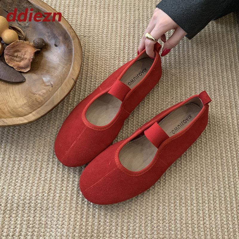 Fashion 2025 New Fashion Round Toe Women Mary Janes Flats Shoes Soft Female Slip On Footwear Shallow Ladies Flats With Shoes New