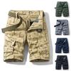 Pantaloni da Uomo alla Moda con Stampa Grafica e Tasche Pantaloncini Cargo in Cotone Salopette Pantaloncini