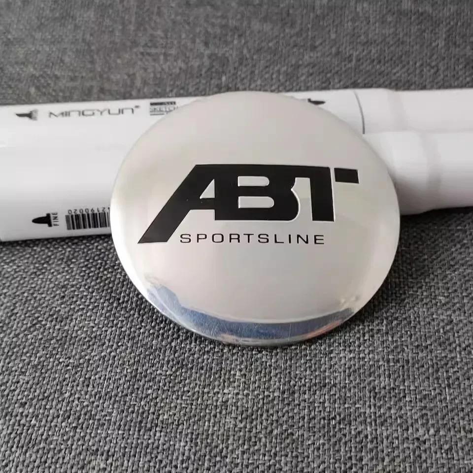 56mm Modified Car Wheel Center Emblem Hub Caps Stickers For ABT Logo Golf Passat Jetta Touareg Tiguan Caddy Vento Bora Mk6