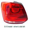Compatible Rear Taillights and Brake Light Covers for Volkswagen Polo Hatchback (New and Old Models)