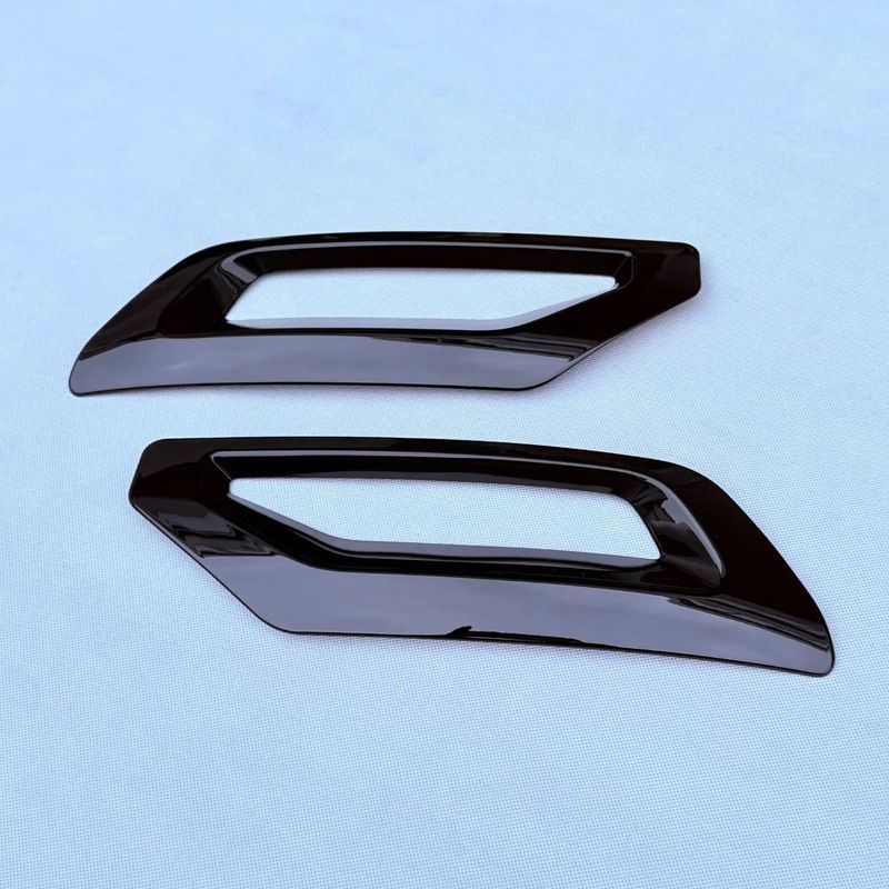 For Mitsubishi Outlander 2024 ABS Glossy Black Rear Fog Light Frame Cover Trim Tail Bumper Strip Car Accessories