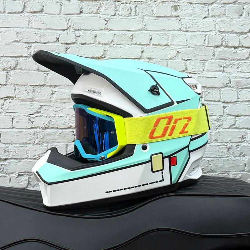 ORZ Full-Face Helmet for Off-Road, Electric Scooters, Mountain Biking, and Street Riding