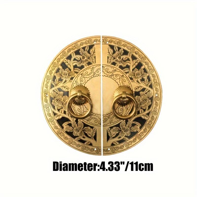 Vintage Cabinet Door Lock Handles in Polished Brass-An elegant upgrade for your cabinets,featuring easy install hardware with mounting screws included