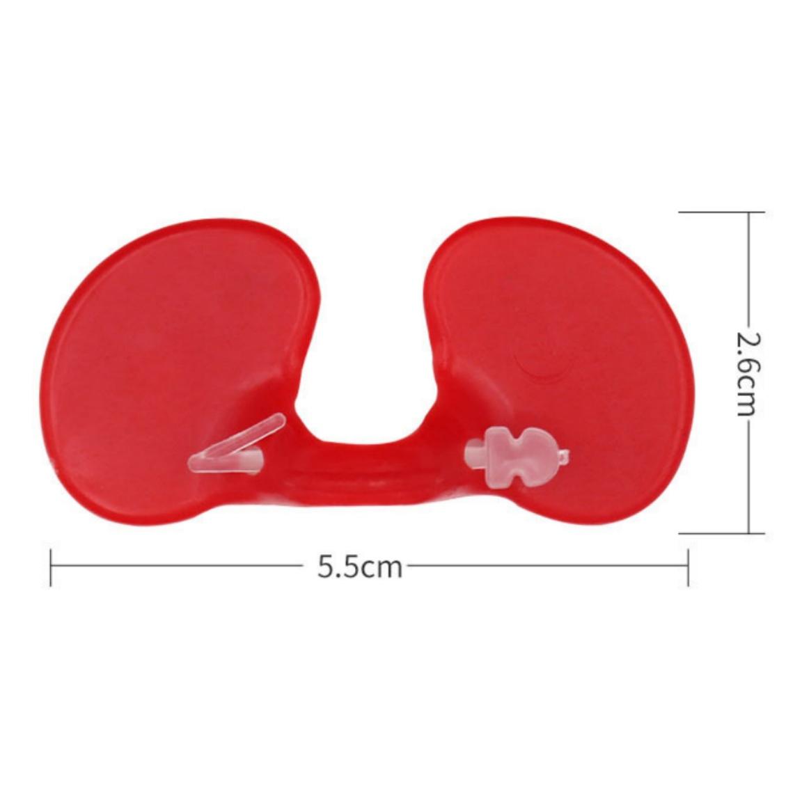 

Red Chicken Glasses Plastic Peck-resistant Hair Glasses with Bolt Poultry Safety Protection Goggles Chicken Accessories 10pcs