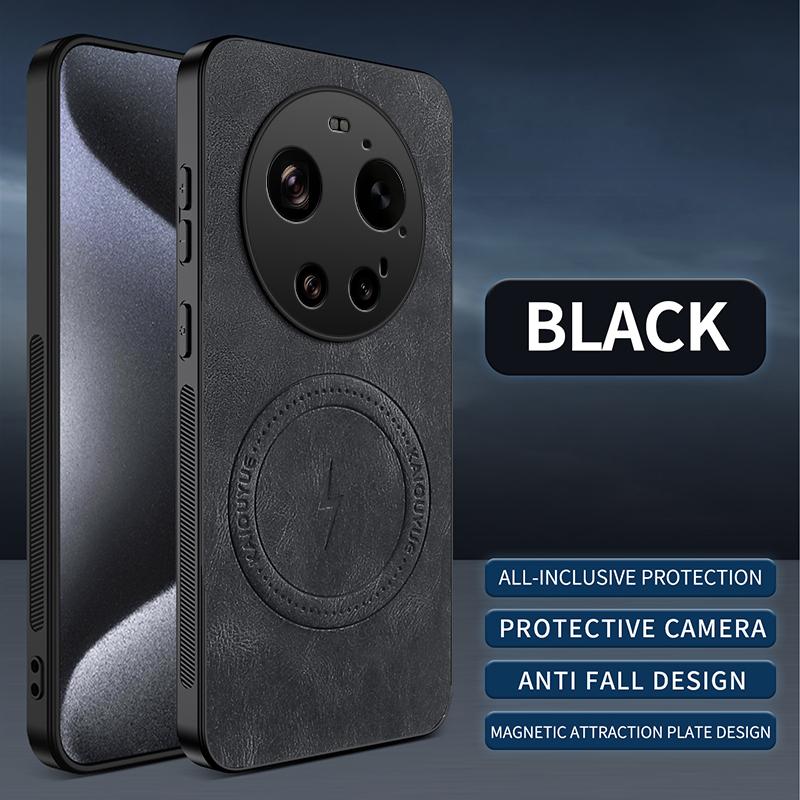 For Xiaomi Mi 17 Ultra Case Luxury PU Leather Skin Magnetic Magsafe Protective Back Cover For Xiaomi Mi 17 Pro Max Phone Shell