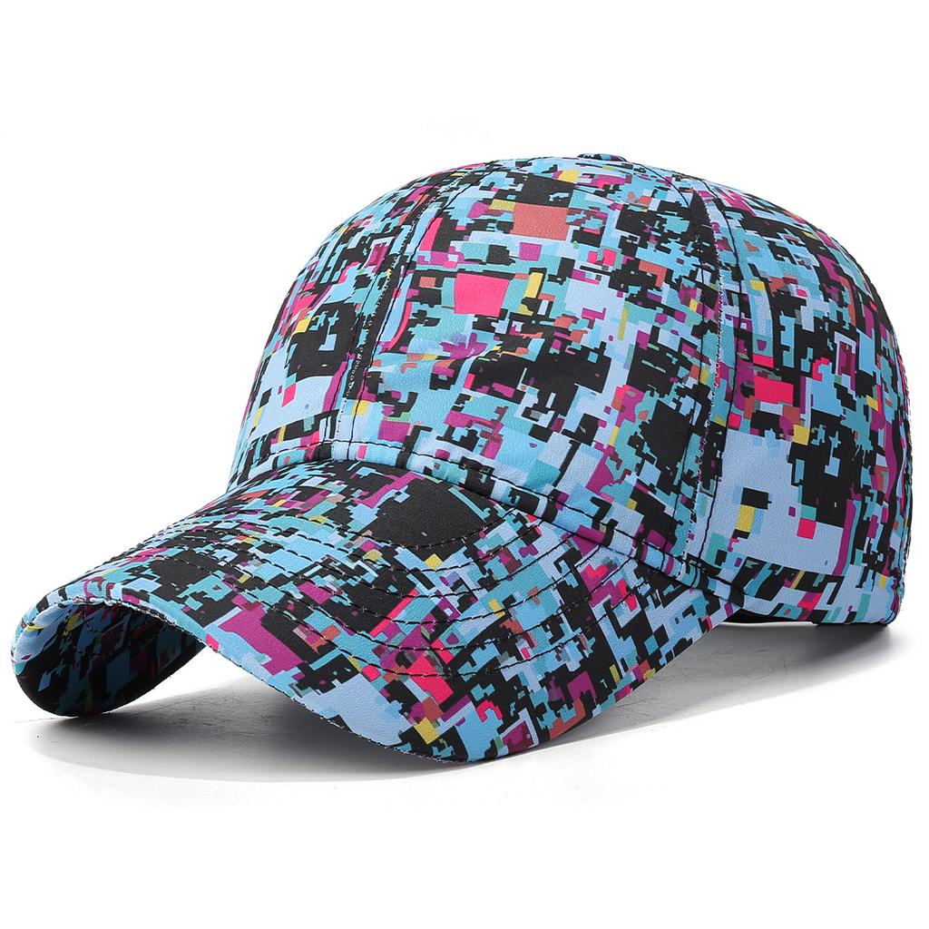 Summer Graffiti Light Board Baseball Cap Unisex Outdoor Sun Protection Hat Fashion Sports Cap Casual Duckbill Cap