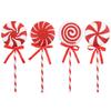 Bright Candy Canes Christmas Adornment Easy To Install Christmas Candy Canes Ornament for Home and Office Decorations