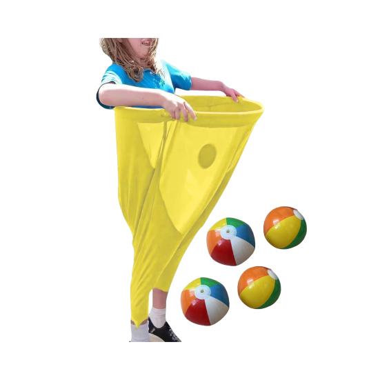 Granny Pants Yard Game Set with Bouncy Balls Humorous Ball Throwing Game Fun Outdoor Team Relay Game for Family Reunions Birthdays Parties