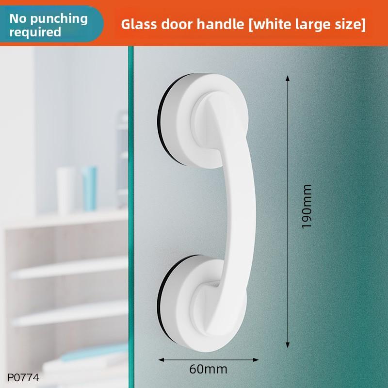 1 st Sugkoppshandtag för Glasdörr - Utan Hål, Skadefritt Handtag för Badrumsskjutdörr, för Skåp, Garderober, Kylskåp