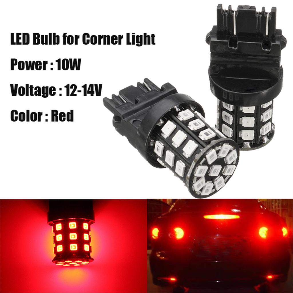 Red 3157 Dual 120 3528 SMD LED Brake Tail Signal Light Bulb 12V 3156 3456 4157