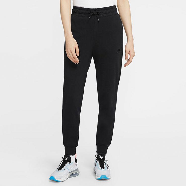 Nike Sportswear Drawstring Breathable Sports Pants Spring Women pants Black CQ9900-010
