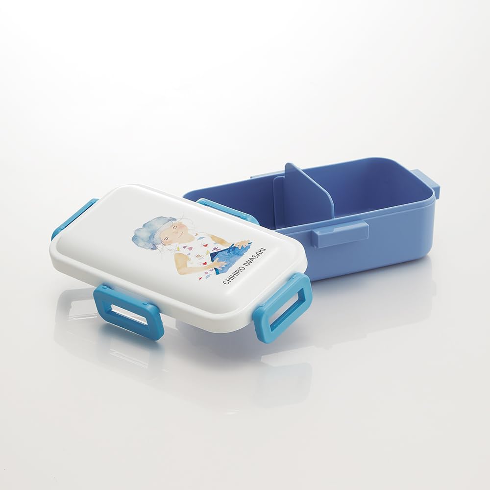Skater Bento Single Made in for with Locking for Dishwasher and Microwave by Chihiro Box, 530ml, Tier, Japan, Women, 4-Point Leak-Resistant Storage,