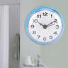 Bathroom Wall Hanging Clock,Waterproof Fogproof Round Arabic Digital Dial Bath Shower Clock Suction Cup Wall Window Mirror Bath Shower Clock for Home
